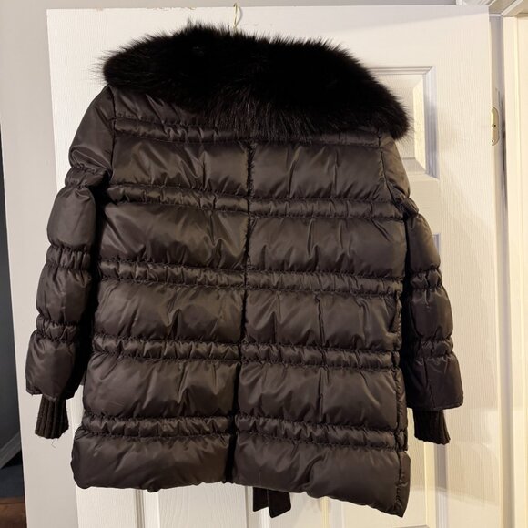 Blugirl Bluemarine Women's Winter Jacket in chocolate dark brown M/L Tapered - Picture 4 of 5